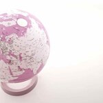 Globe terrestre lumineux Light & Colour Ø 30 cm - Pastel rose