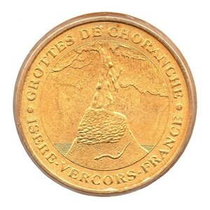Mini médaille monnaie de paris 2009 - grottes de choranche