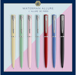 Waterman allure pastel stylo bille  vert pastel  recharge bleue pointe moyenne  coffret cadeau