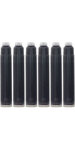 Waterman boite de 6 cartouches pour stylo plume  petit format  couleur noir intense