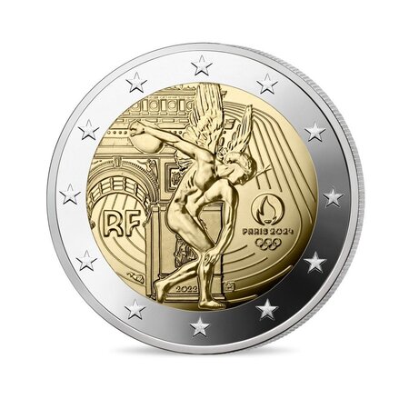 Jeux olympique de paris 2024 monnaie de 2€ commémorative be