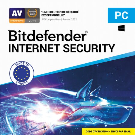Bitdefender internet security - licence 1 an - 3 pc - a télécharger