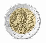 Monnaie 2€ commémorative recherche médicale - héros - qualité bu millésime 2020