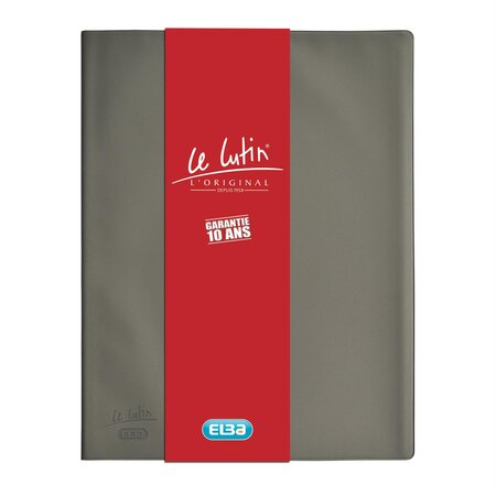 Protège-documents 'Le Lutin Original' PVC 40 Pochettes 80 Vues Gris ELBA