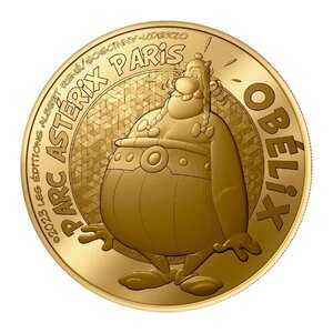 Mini médaille Monnaie de Paris 2023 - Obélix  au Parc Astérix