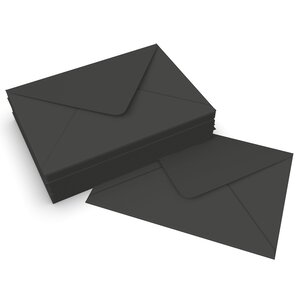 Lot de 50 enveloppe clariana noire 162x229 mm (c5)