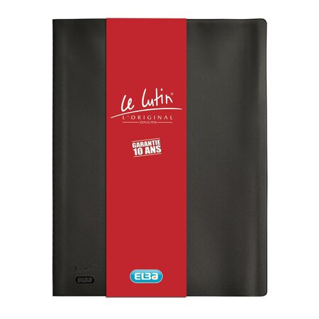 Protège-documents 'Le Lutin Original' PVC 20 Pochettes 40 Vues Noir ELBA