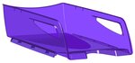 Corbeille à courrier Pro Maxi Happy Hauteur 11,5 cm Violet Translucide CEP