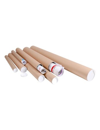 (1 lot  de 100 tubes) tube carton rond longueur totale 380mm