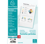 Sachet De 100 Pochetttes Perforées Polypropylène Grainé 5/100e - A5 - Cristal - X 10 - Exacompta