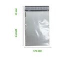 10 Enveloppes plastique opaques éco 60 microns n°1 - 170x230mm