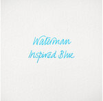 Waterman encre pour stylo plume  couleur bleu inspiration  flacon 50 ml