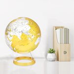 Globe terrestre lumineux Light & Colour Ø 30 cm - Metal Chrome