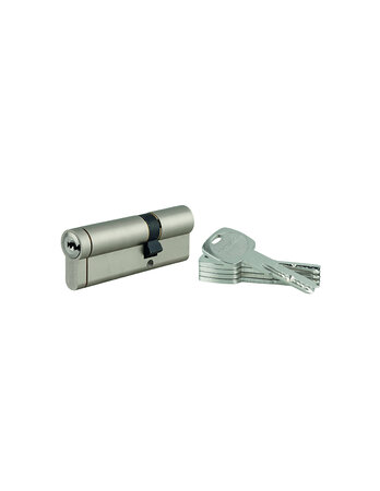 THIRARD - Cylindre double entrée Transit 1 UNIKEY (achetez-en plusieurs  ouvrez avec la même clé)  30x60mm  5 clés  nickelé