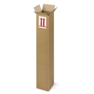 Carton d'emballage allongé 50 x 10 x 10 cm - Simple cannelure